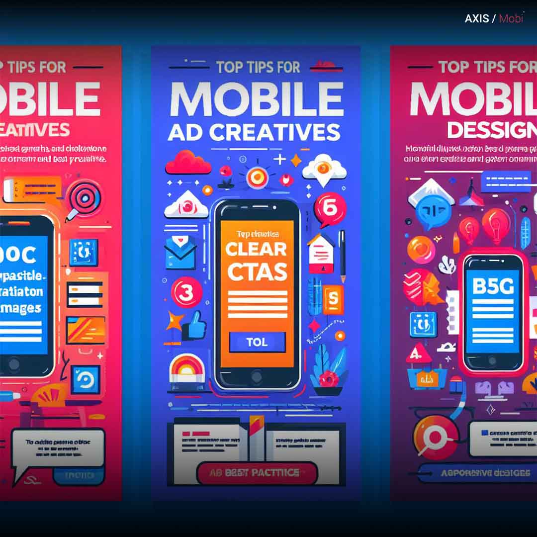 Image showing various mobile ad creative optimization techniques.