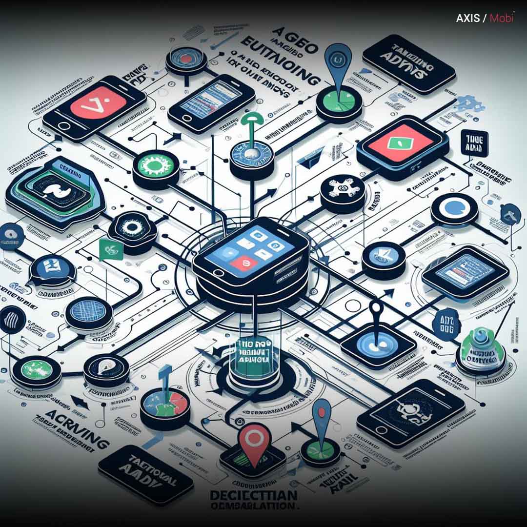 Visualization depicting the mobile advertising landscape.